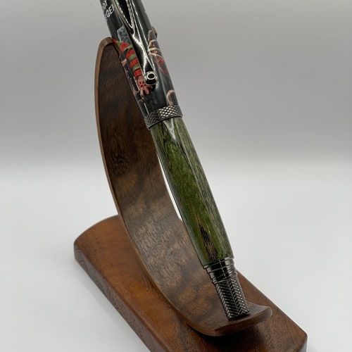 Freddy Krueger rollerball pen with piece of movie worn sweater from the movie Freddy vs. shops Jason. Wood is Elm wood dyed green.