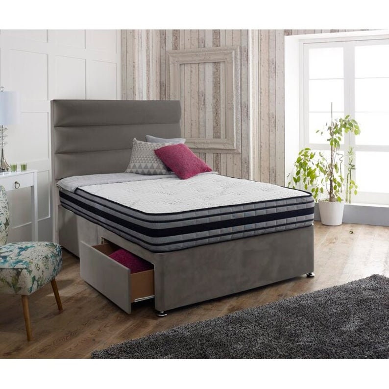 LUXURY BED BED Base With Headboard Floorstanding Bed Royal Headboard