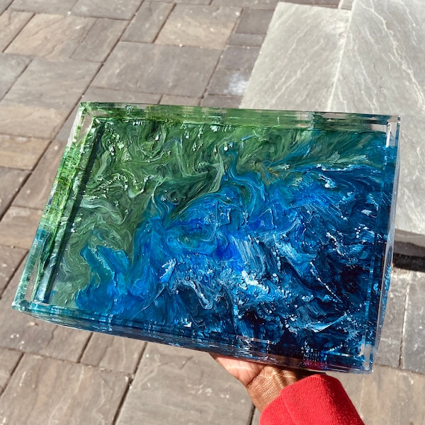 Glass Rolling Tray Etsy