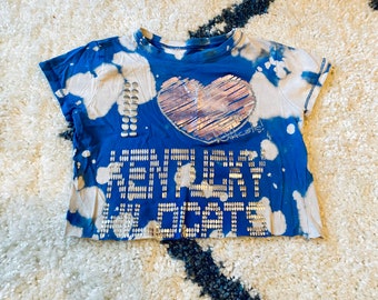 Kentucky Wildcats Bleached Crop Top