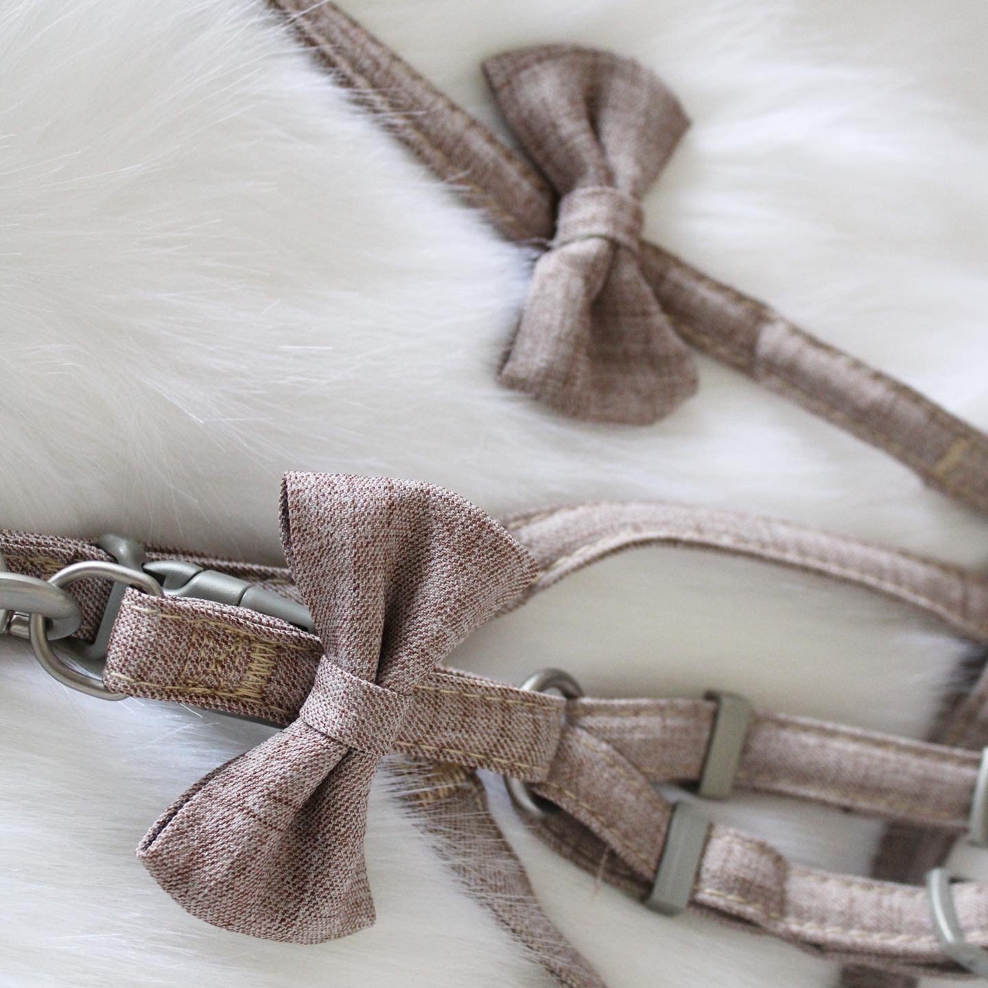 Dog Bow Tie Harness With Matching Lead Etsy UK