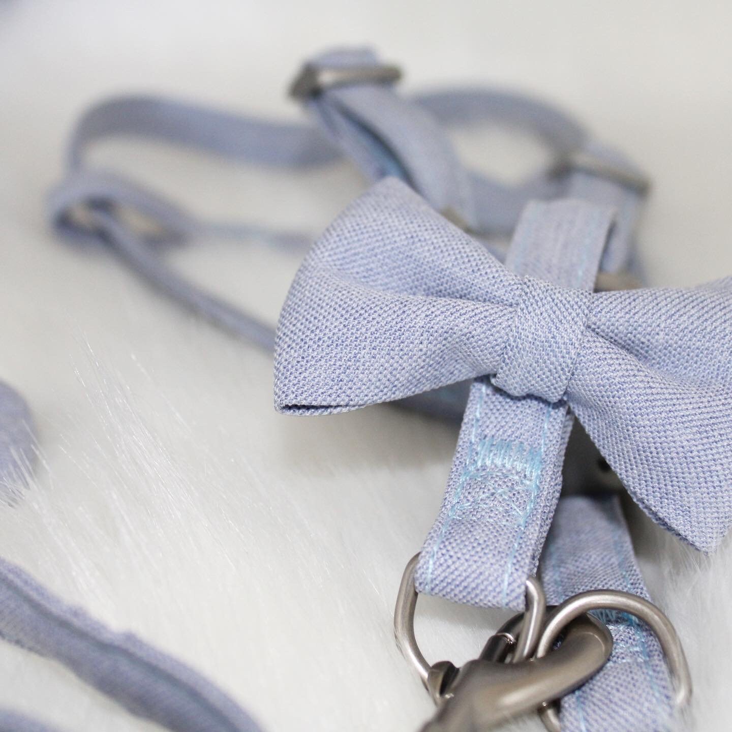 Dog Bow Tie Harness With Matching Lead Etsy UK