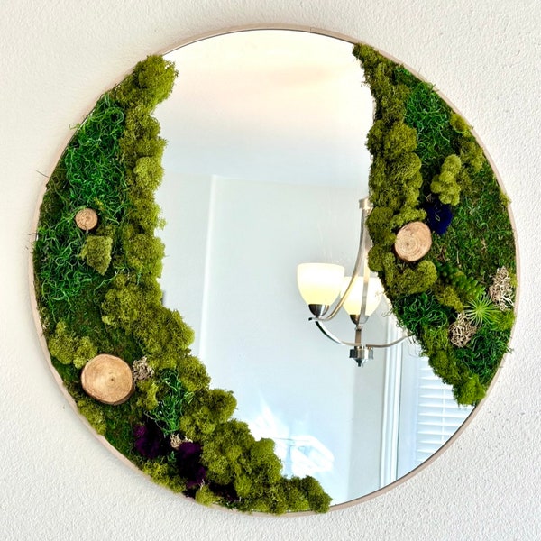 Moss Mirror Etsy
