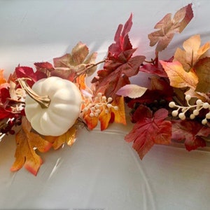 Fall garland, Fall pumpkin garland.