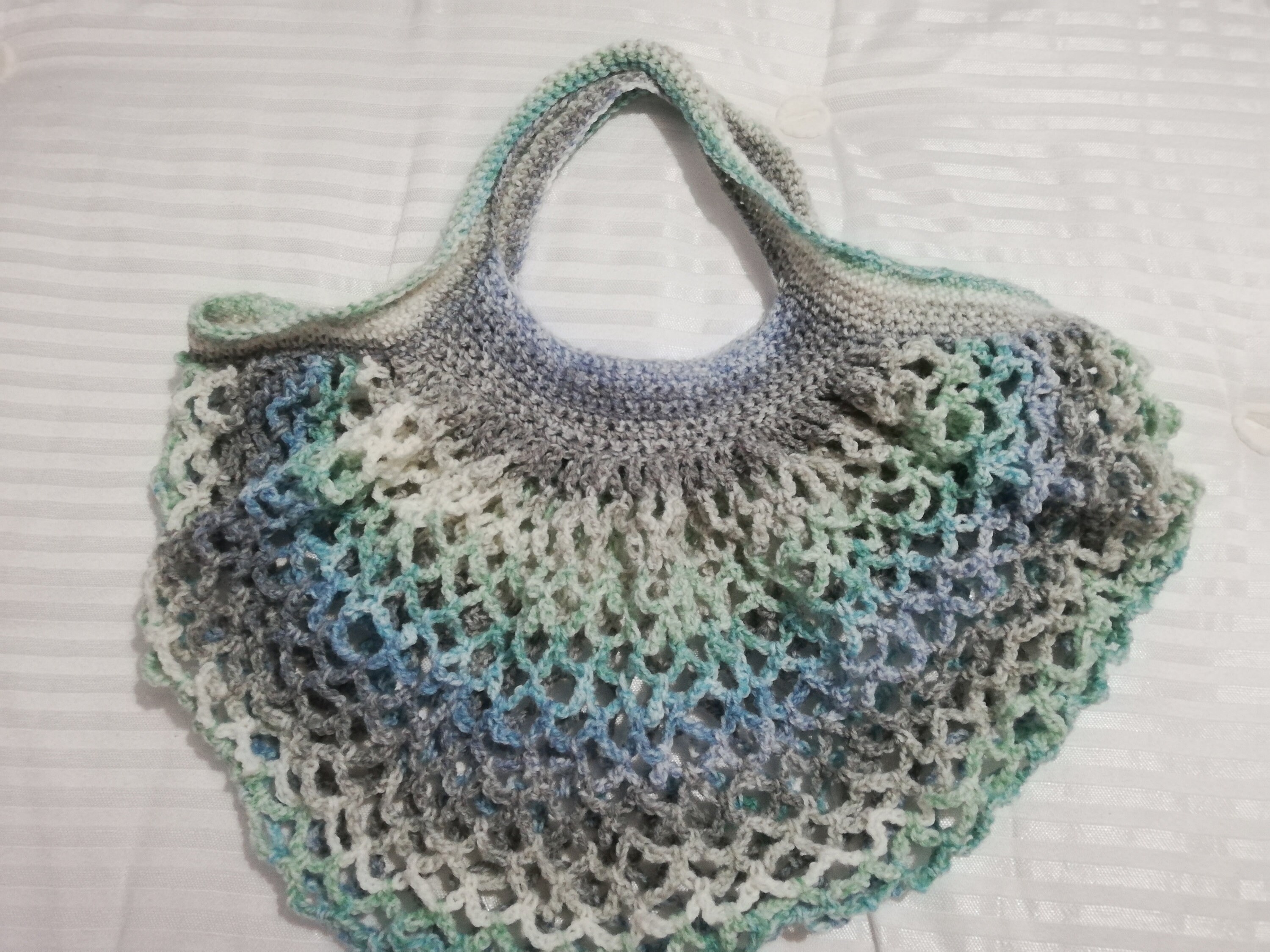 Crocheted Mesh Bag Etsy