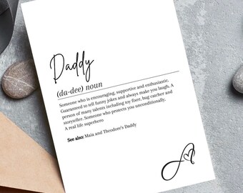 Daddy Quote Print|Daddy Gift|Fathers Day Quote|Daddy Gift Inspiration|Daddy Wall Decor|Daddy Definition|Infinity|Birthday|Best Dad|