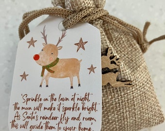 Eco Friendly Reindeer Food Bag|Christmas Eve Box|Reindeer Snacks|Wildlife Friendly Reindeer Dust