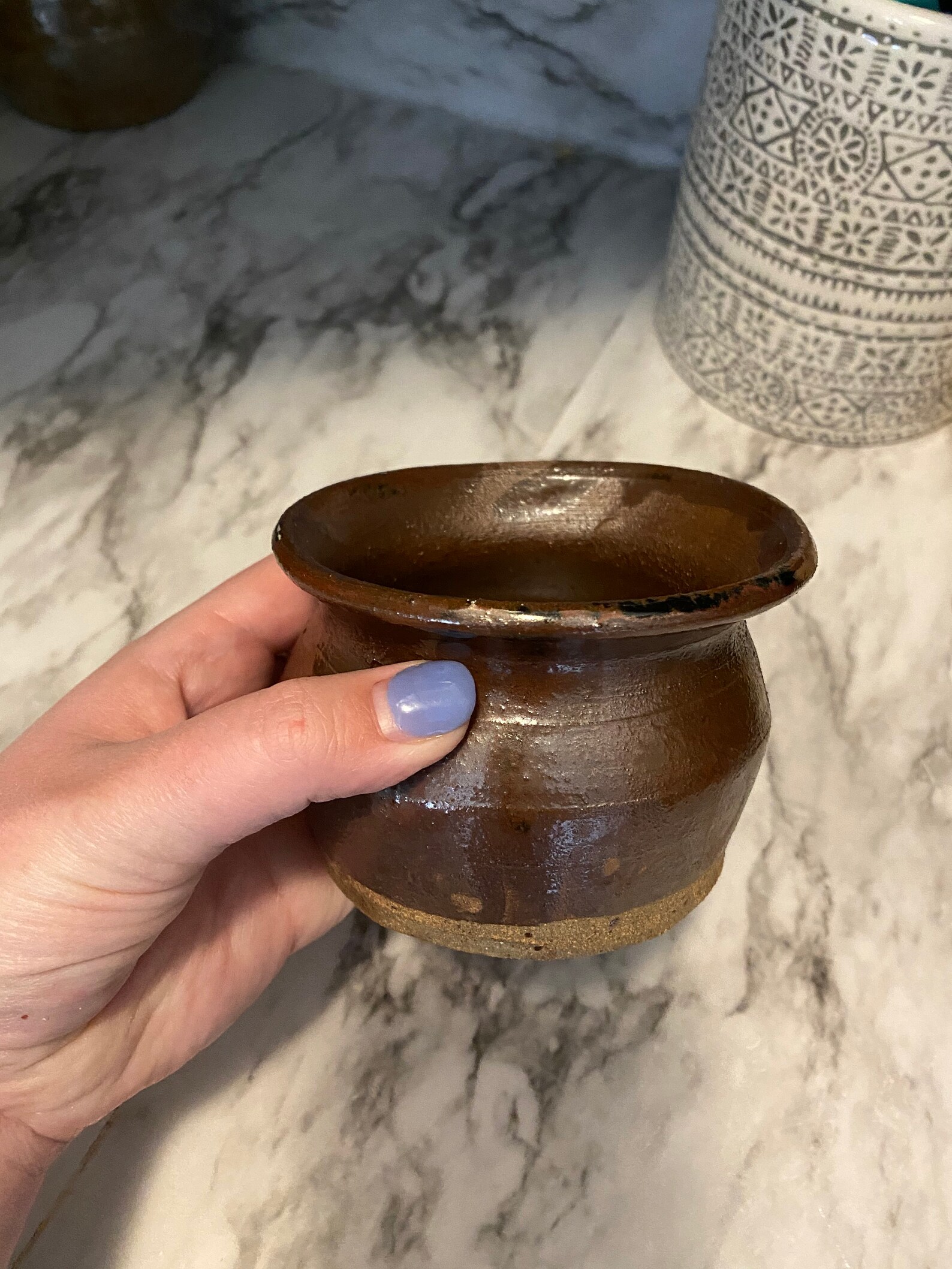 Brown Ceramic Bud Vase Etsy