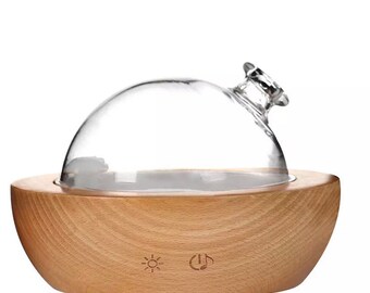 Essential Oil Aroma Diffuser With Remote 400ml 3D Glass Aromatherapy  Humidifier - eBay