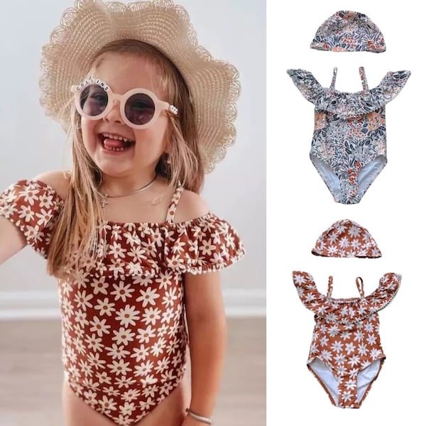 Daisy Bathing Suit Toddler Etsy