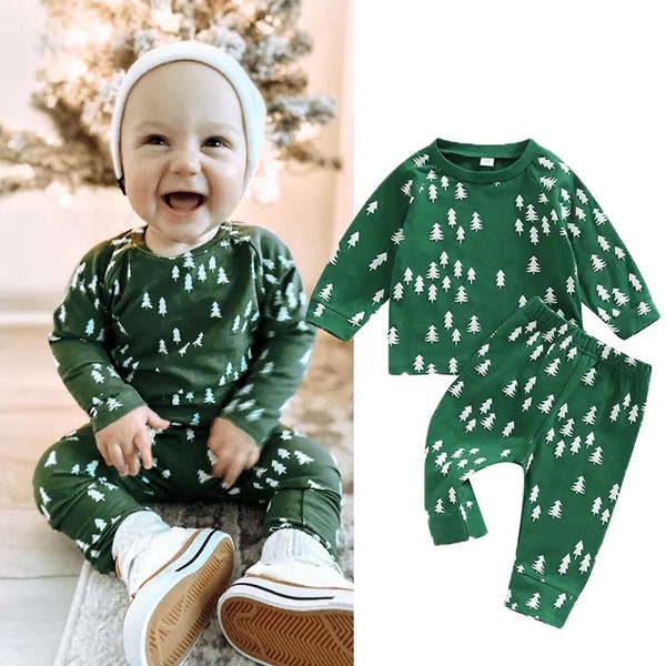 Baby Christmas Pajamas Etsy