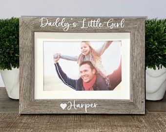 Daddy's little girl personalized picture frame gift, Fathers Day gift, New dad gift, Fathers Day, Daddy gift from daughter, gift for dad