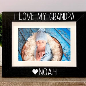 I love my grandpa personalized picture frame, Grandpa gift, Father&#39;s Day gift, Grandpa gift, Grandpa gift, Papa gift