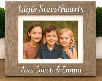 Gigi's Sweethearts personalized picture frame, Gigi gift, Gigi Mother's Day, Mimi gift, Nana gift, gift for Gigi, Grandparents day gift
