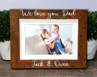 Cornice Portafoto Divertente 'Dear Daddy' - Regalo Per Neo Papà, Festa Del Papà, Baby Shower
