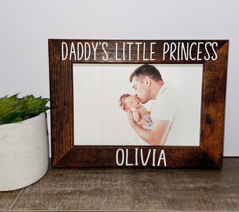 Daddy#39;s little princess personalized picture gift frame sold out Fat Sale Special Price