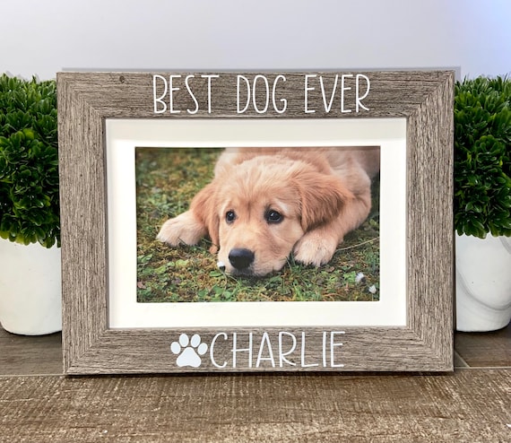 Small Custom Wooden Dog Photo Album for 4x6 Photos | Dog Memorial | Gift