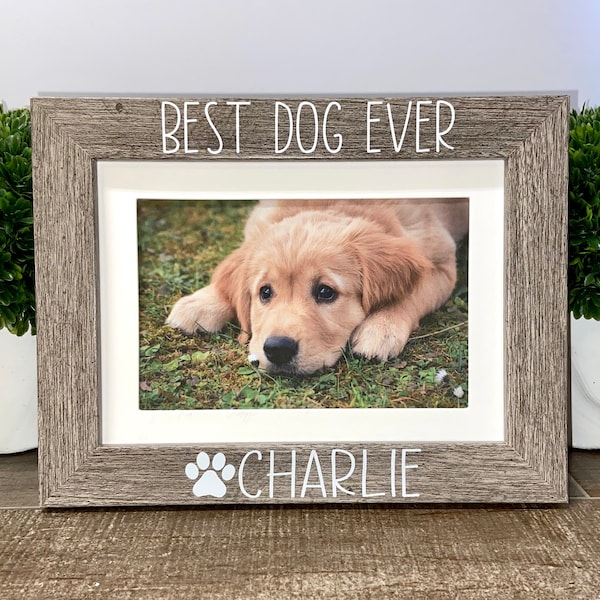 Best Dog Ever Frame Etsy