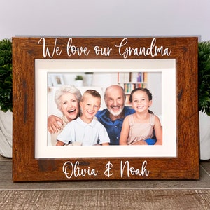 We love our Grandma personalized picture frame, Grandma gift, Mother&#39;s Day gift, Mimi gift, Nana gift, gift for mom, gift for her