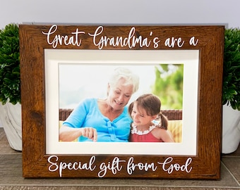 Las bisabuelas son un regalo especial del marco de imagen personalizado de Dios, regalo de la bisabuela, regalo del Día de la Madre, Día de la Madre Nana, regalo de Nana