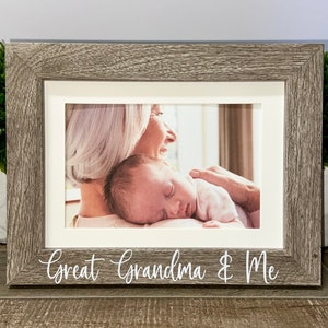 Great Grandma and Me personalized picture frame, Great Grandma gift, Mother's Day gift, Nana Mother's Day, Mimi gift, Nana gift
