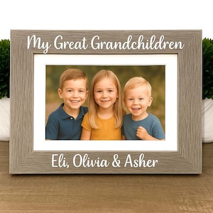 My Great Grandchildren picture frame, Great Grandma, Great Grandpa, Grandparents day gift, great grandparent gift, Great Grandmother