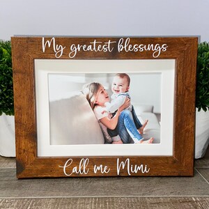 My greatest blessings call me Mimi personalized picture frame, Grandma gift, Mother's Day gift, Grandma gift, Nana Mother's Day, Mimi gift