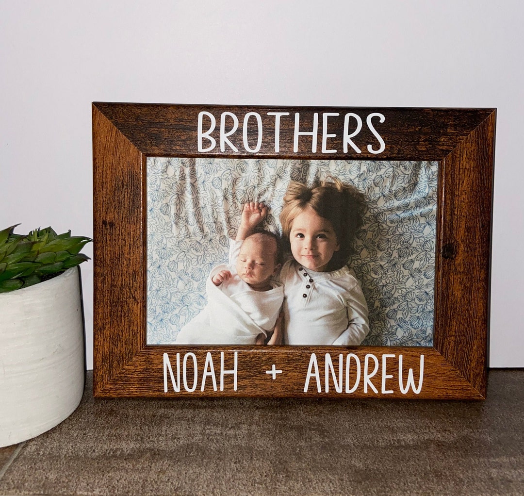 Brothers Personalized Picture Frame Gift, Fathers Day Gift, Dad Gift ...