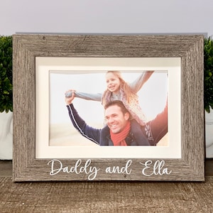 Daddy and me personalized picture frame gift, Fathers Day gift, Dad gift, New dad gift, First Father&#39;s Day, Daddy and Me, Daddy gift