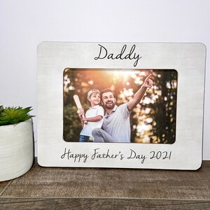Daddy Happy Father&#39;s day personalized picture frame gift, Fathers Day gift, Dad gift, First Father&#39;s Day, dad gift from child, gift for dad