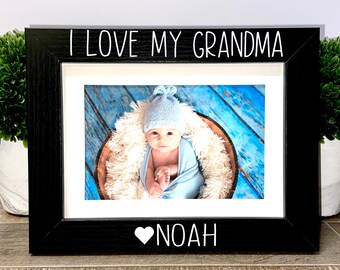 I love my Grandma personalized picture frame, Grammy gift, Mother's Day gift, Grandma gift, Grammy Mother's Day, Mimi gift, Nana gift