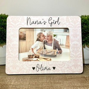 Nana&#39;s Girl personalized picture frame, Grandma gift, Mother&#39;s Day gift, Grandma gift, Nana Mother&#39;s Day, Mimi gift, Nana gift