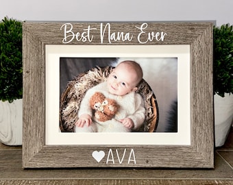 Best Nana Ever personalized picture frame, Grammy gift, Mother's Day gift, Grandma gift, Grammy Mother's Day, Mimi gift, Nana gift