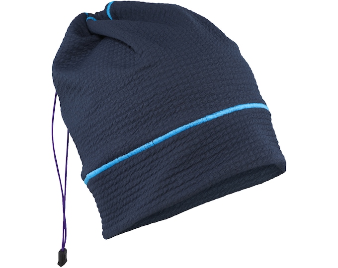 Hot Rocks Neck Gaiter Hat - Iolite/Turquoise