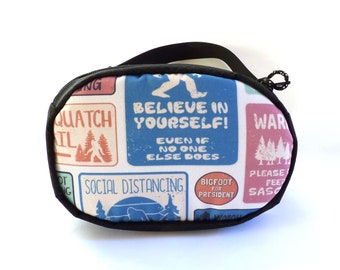 Fanny Pack Bum Bag Crossbody Bag - Bigfoot Crossing Print