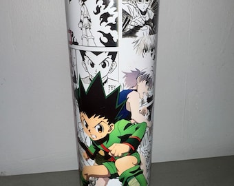 Anime Sublimation Design Tumbler- Stainless Steel Coffee Tumbler - Travel Tumbler for Beverages- Leakproof Tumbler with Lid and Handle- 20oz