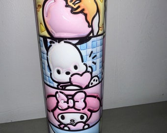Kitty Tumbler - Stainless Steel Coffee Tumbler - Insulated Travel Tumbler for Beverages - Washable Coffee Tumbler with Straw- 20oz