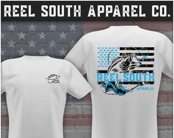 Reel South Bass Flag T-Shirt