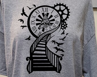 All Seeing Eye with Stairway to Heaven T Shirt