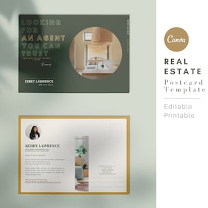 Real Estate Postcards Template | Realtor Hello Neighbor Card | Realtor Farming Card | Real estate marketing | Canva Editable