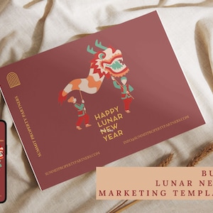 Cartolina del Capodanno lunare/Marketing aziendale/Modelli di marketing sui social media/Capodanno cinese