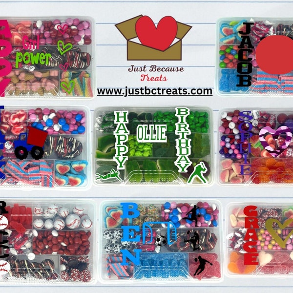 Personalized Large Candy Tackle Box   Free Shipping