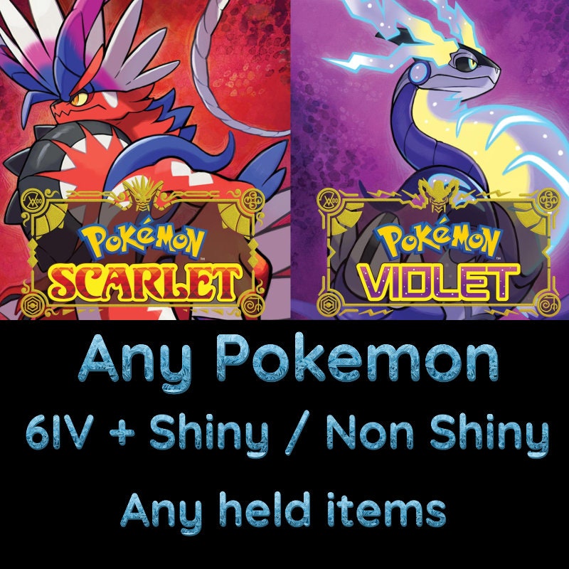 All 6IV Paradox Pokemon Shiny Untouched Koraidon Miraidon Pokemon Scarlet  Violet