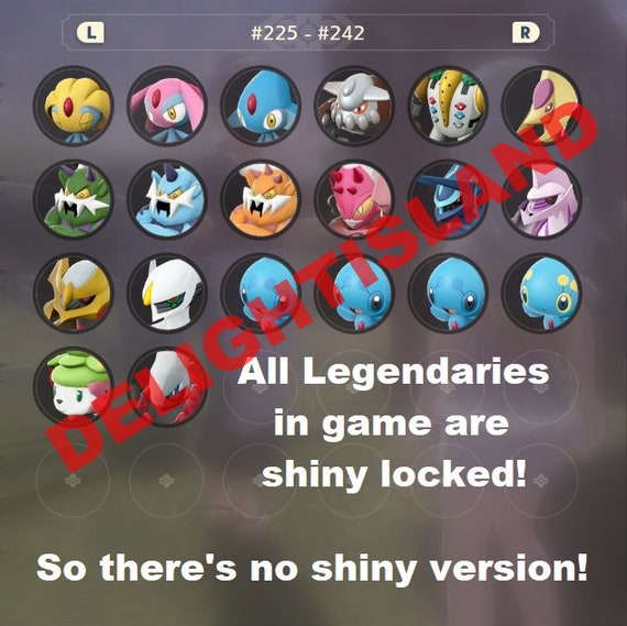 All SHINY LOCKED Pokemon in Pokemon Legends Arceus (IMPOSSIBLE SHINY!) 