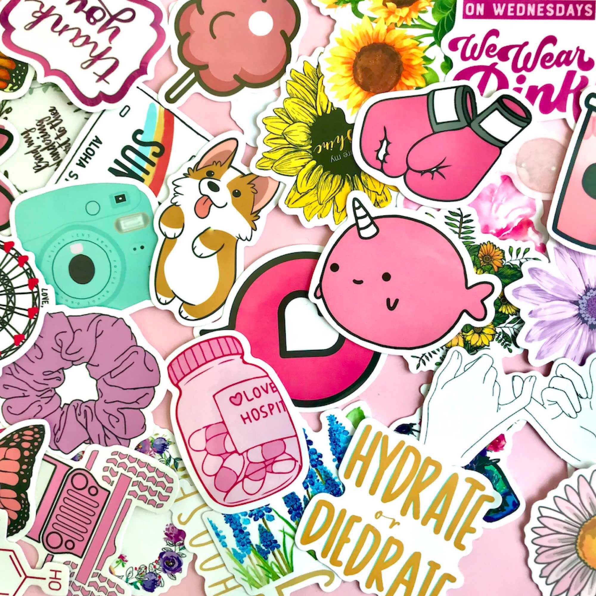 Random sticker pack | mystery stickers pack | journal sticker, cute s…