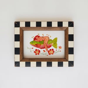 Colorful Floral Feminine Fish Folk Art Print - ‘Where The Water Leads Us’
