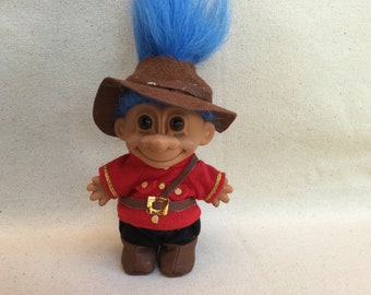 Russ Troll Canadian Mountie, Troll with Red Jacket, Around the World Trolls, International Trolls