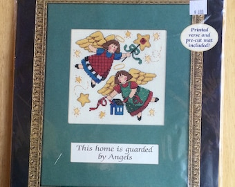 Dimensions Teasured Thought Counted Cross Stitch Kit “Guarded by Angels, Kit # 72470