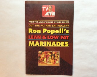 2001 Ron Popeil’s Lean & Low Fat Marinades, Vintage Cookbook, Dieting Recipes, BBQ Marinades, Healthy Recipes, Ronco Inventor’s Recipes