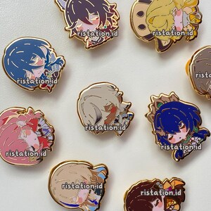 Pin pequeño de esmalte duro con personajes adorables de Honkai Star Rail - Serie Sleepyhead 1 imagen 3